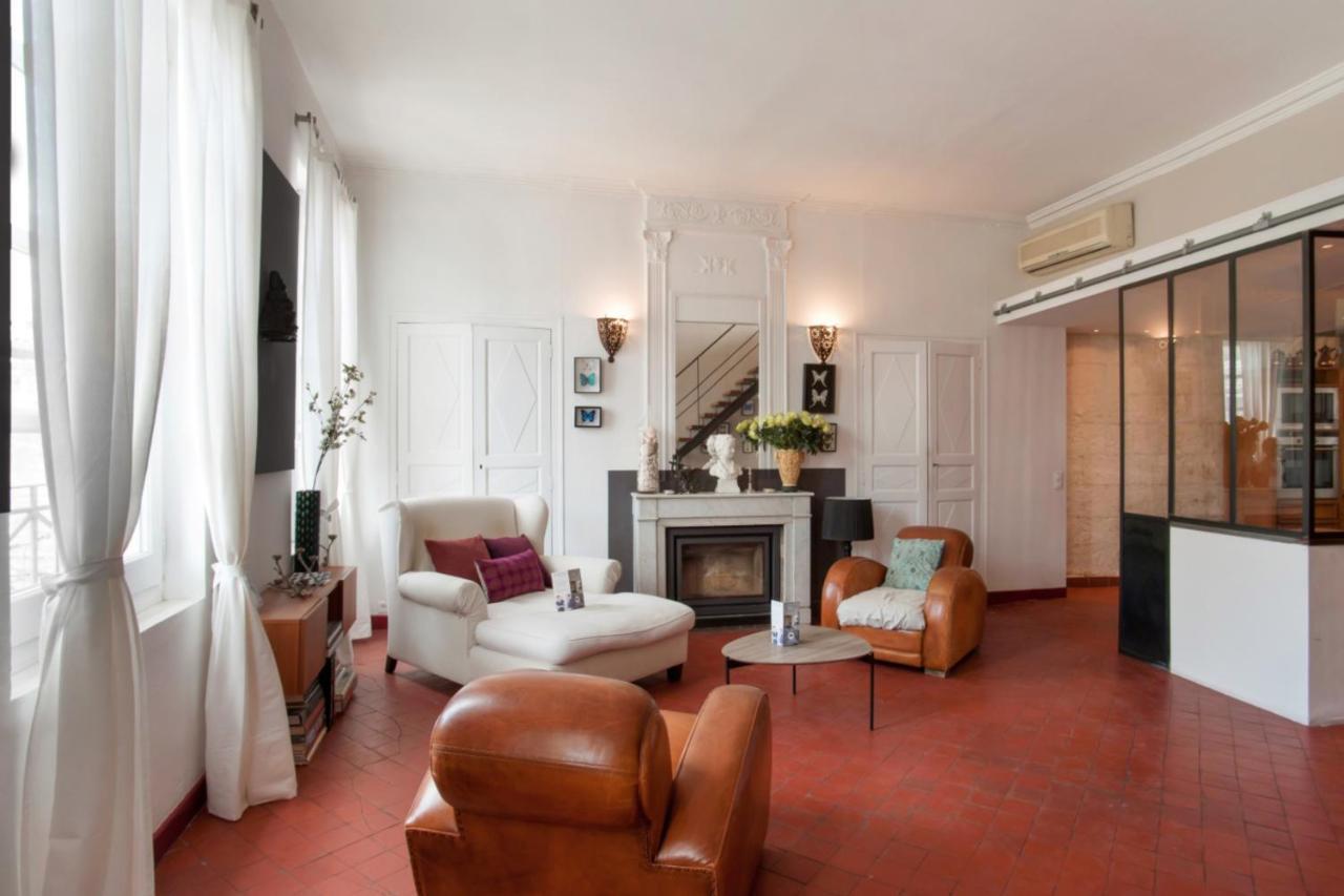 Charming And Large Duplex Flat With Beautiful Terrace In Avignon Lägenhet Exteriör bild